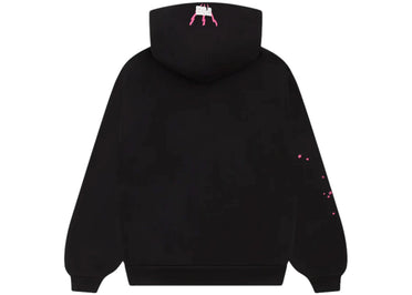 Sp5der Angel Number Hoodie Black