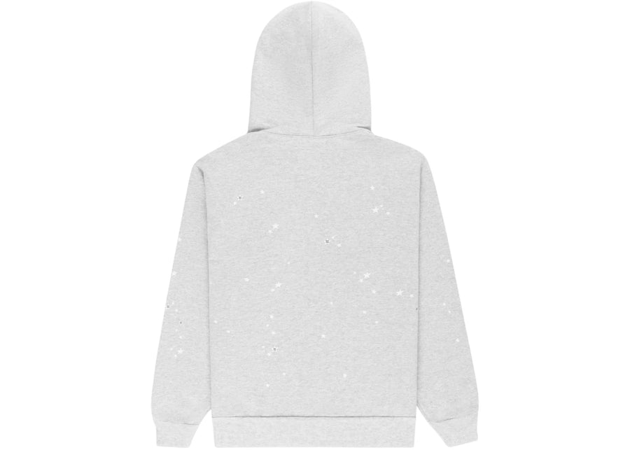 Sweat à capuche zippé Sp5der Atlanta gris chiné