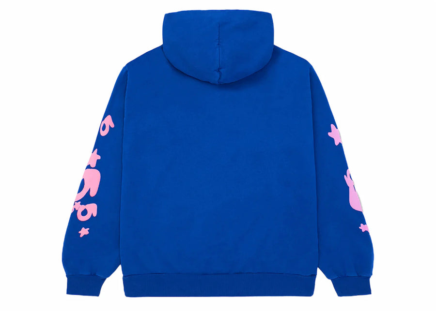 Sweat à capuche bleu Sp5der Beluga