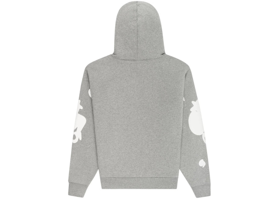 Sweat à capuche Sp5der Beluga gris chiné foncé