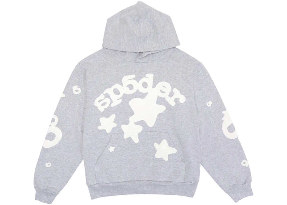 Sp5der Beluga Hoodie Heather Grey