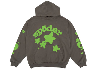 Sp5der Beluga Hoodie Slate Grey/Green