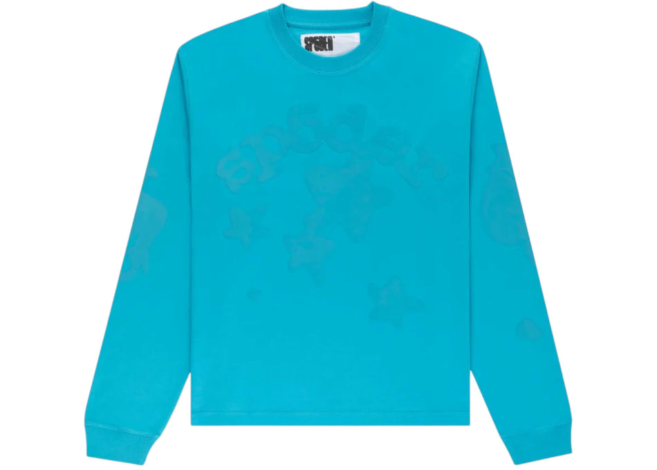 Sp5der Beluga Longsleeve Tee Ocean Blue