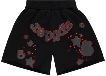 Sp5der Beluga Outline Sweatshort Black