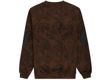 Sp5der Beluga Real Tree Camo Crewneck Sweatshirt Brown