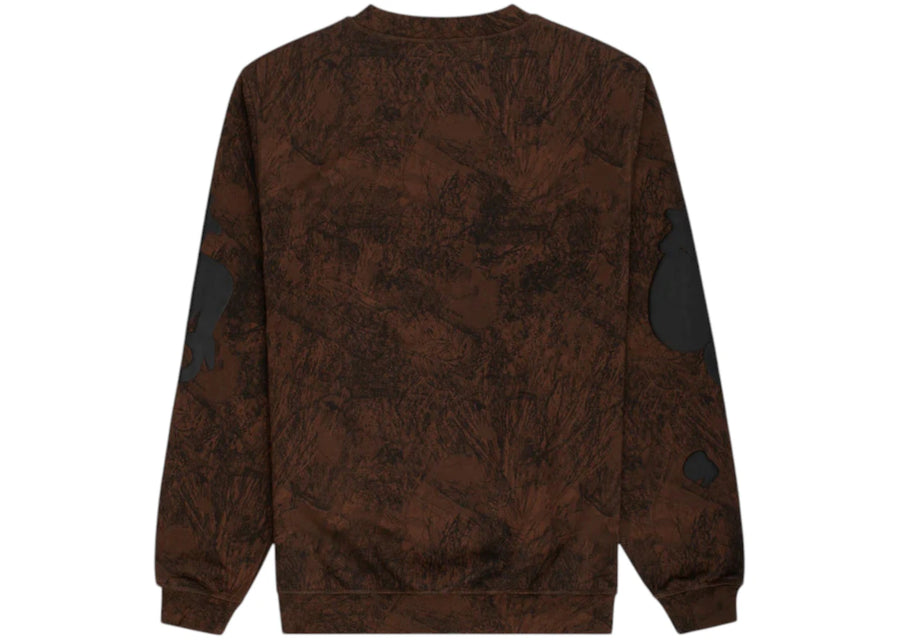 Sweat-shirt ras du cou Sp5der Beluga Real Tree Camo marron