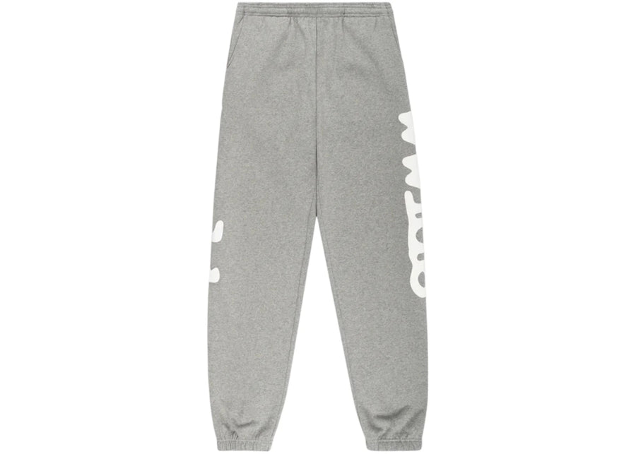 Pantalon de survêtement Sp5der Beluga gris chiné foncé