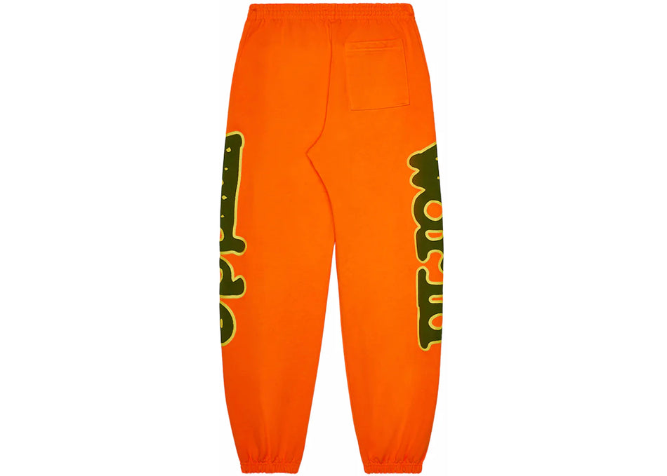 Sp5der World Beluga Sweatpants Orange