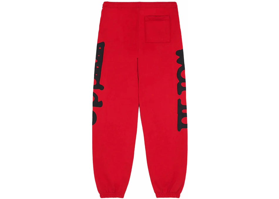 Sp5der Beluga Sweatpants Red