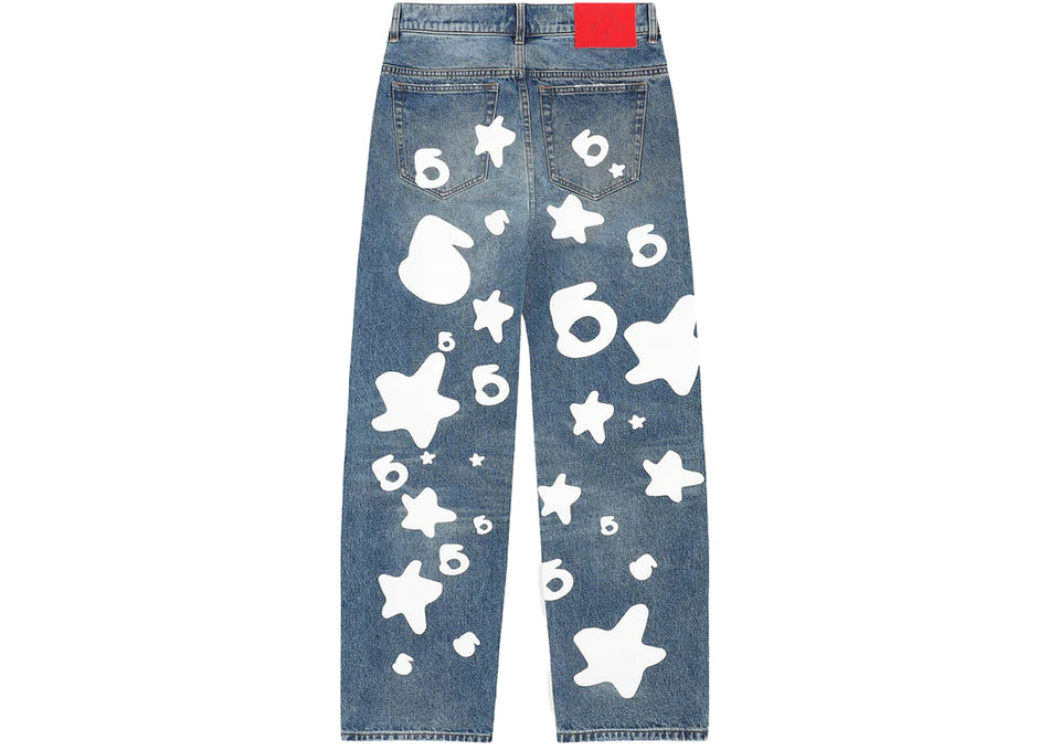 Sp5der Beluga Wash Denim Light Indigo Wash