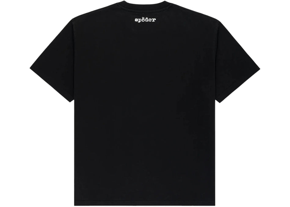 Sp5der Diffused Collegiate Tee Black
