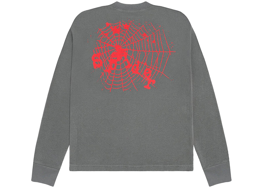 T-shirt thermique à manches longues Sp5der Hellcat Kenny gris