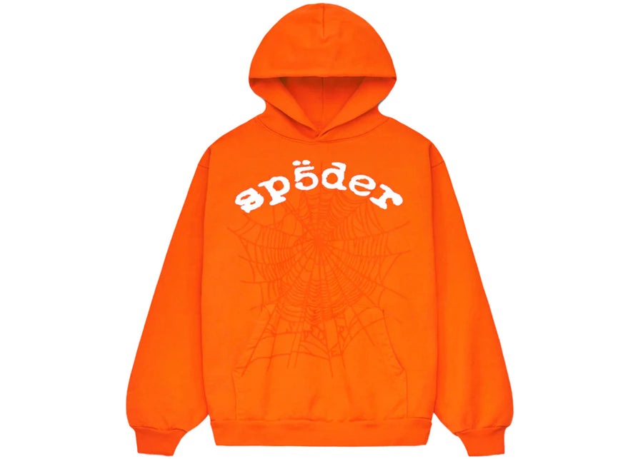 Sweat à capuche Sp5der Legacy orange