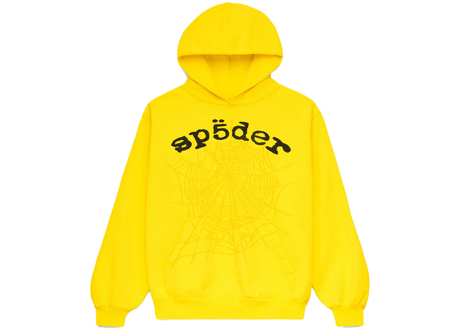 Sweat à capuche Sp5der Legacy jaune