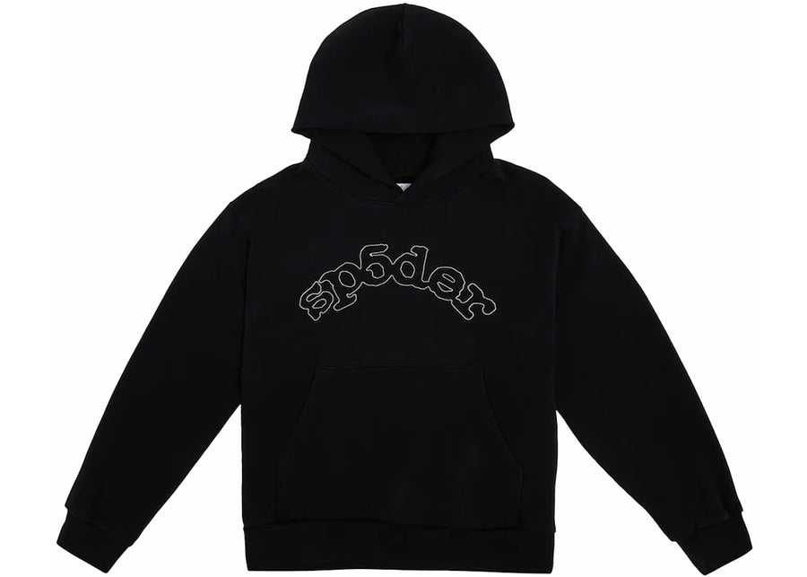 Sweat à capuche noir Sp5der OG Logo
