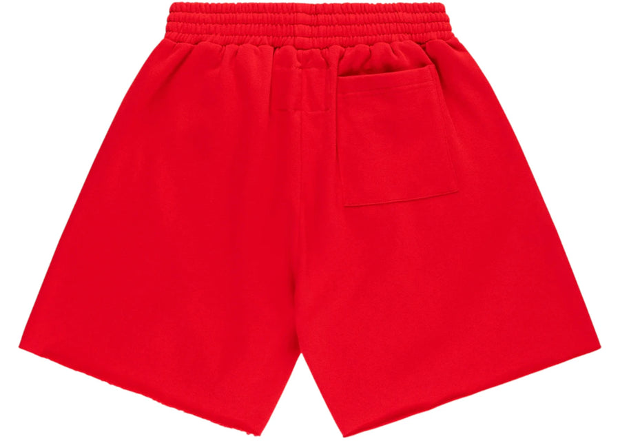 Short de survêtement clouté Sp5der OG rouge