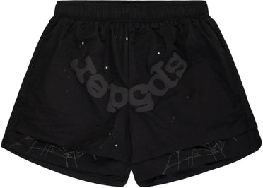 Sp5der OG Web Double Layer Short Black
