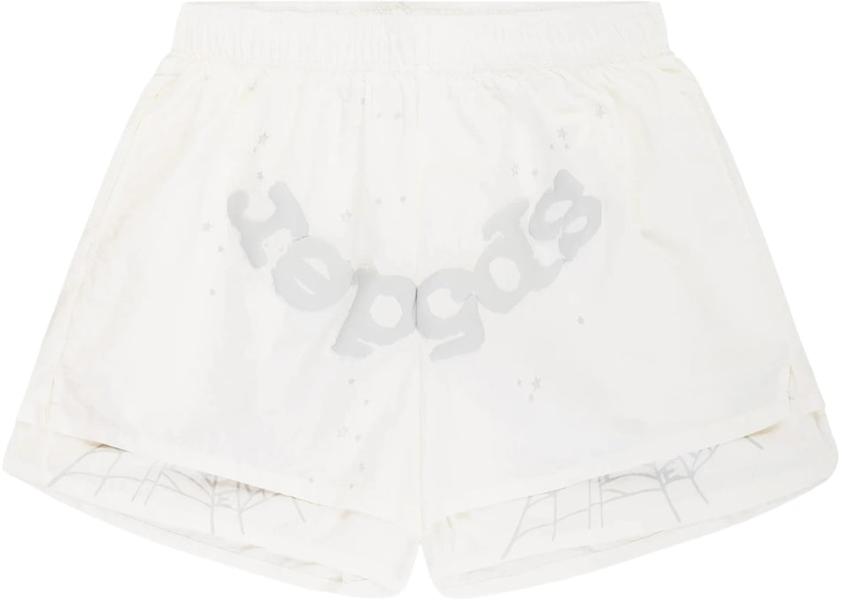 Sp5der OG Web Double Layer Short White