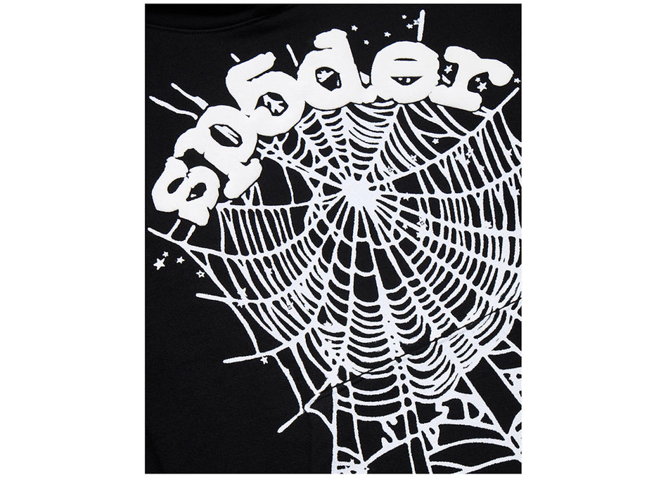 Sp5der OG Web Hoodie Black