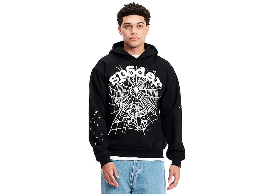 Sweat à capuche Sp5der OG Web noir