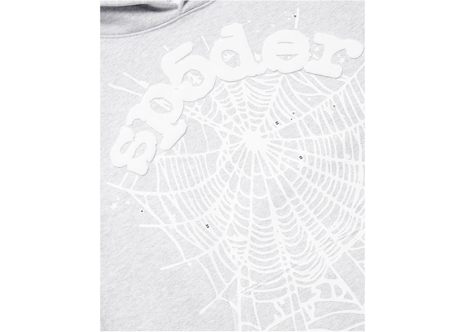 Sp5der OG Web Hoodie Heather Grey