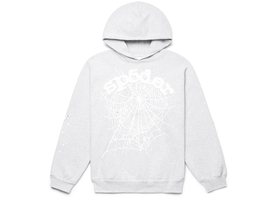 Sp5der OG Web Hoodie Heather Grey