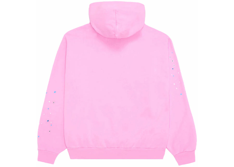 Sweat à capuche rose Sp5der OG Web