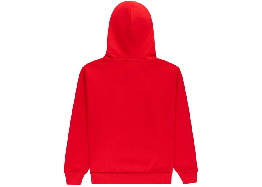 Sweat à capuche zippé rouge Sp5der OG Web Studded