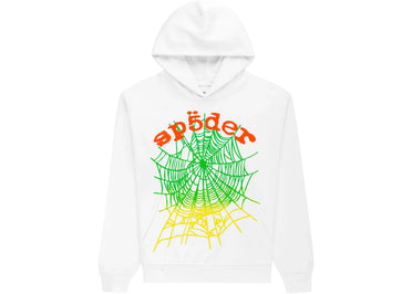 Sp5der OG Web V2 Gradient Hoodie White