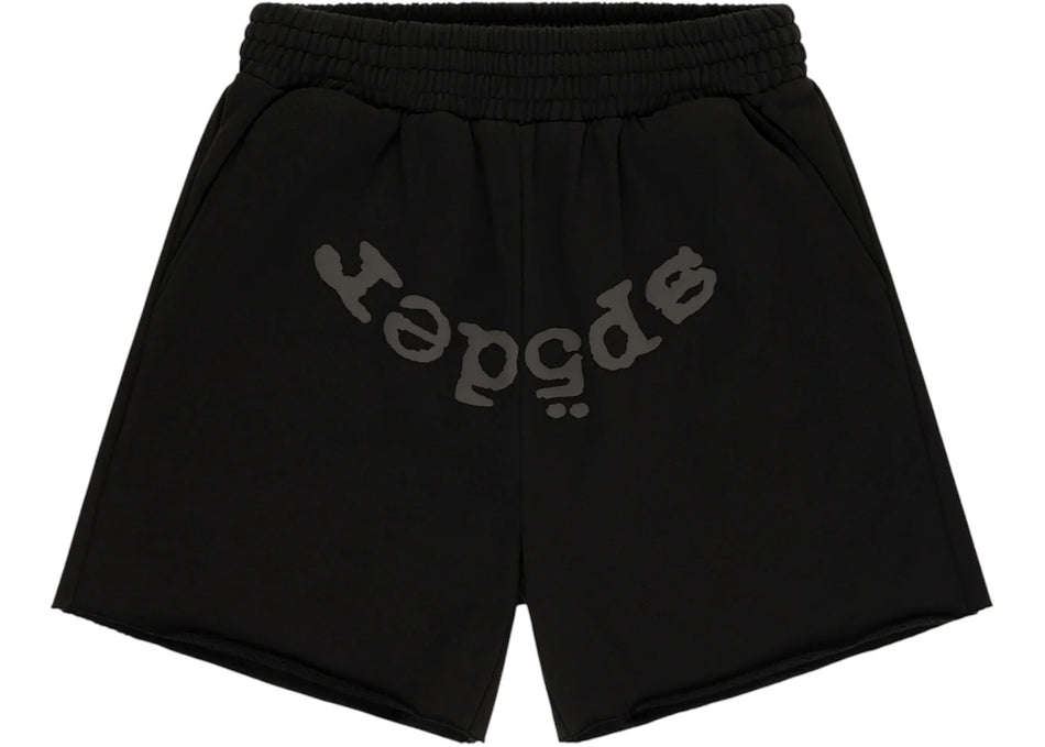Sp5der OG Web V2 Phantom Sweatshort Black