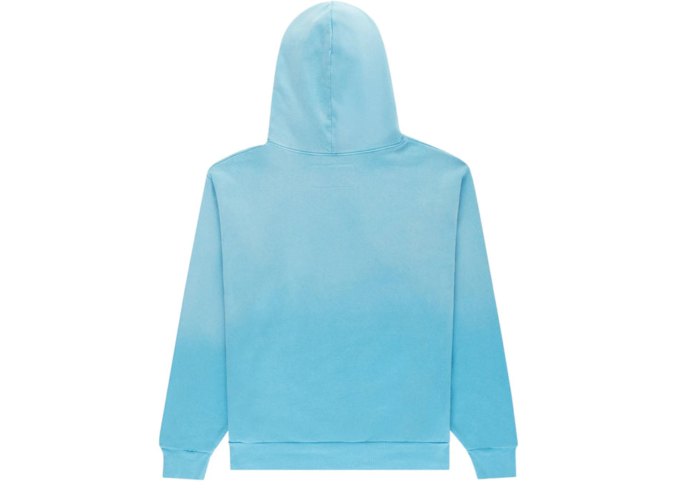 Sp5der OG Web V2 Spray Hoodie Light Blue