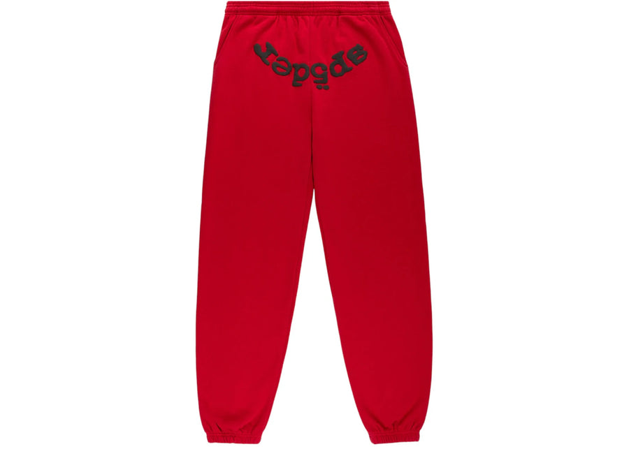 Pantalon de survêtement Sp5der OG Web V2 rouge