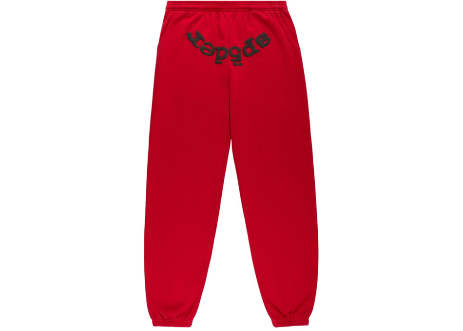 Sp5der OG Web V2 Sweatpant Red