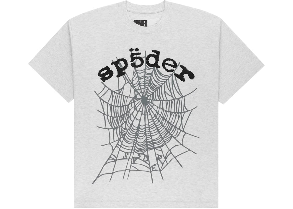 Sp5der OG Web V2 Tee Heather Grey