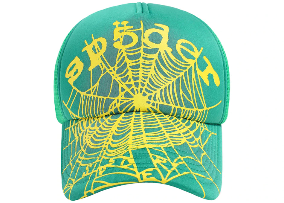 Sp5der OG Web V2 Trucker Slime Green