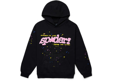 Sp5der P*NK V2 Hoodie Black