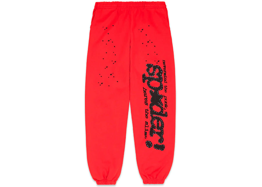 Pantalon de survêtement Sp5der P*NK V2 rouge
