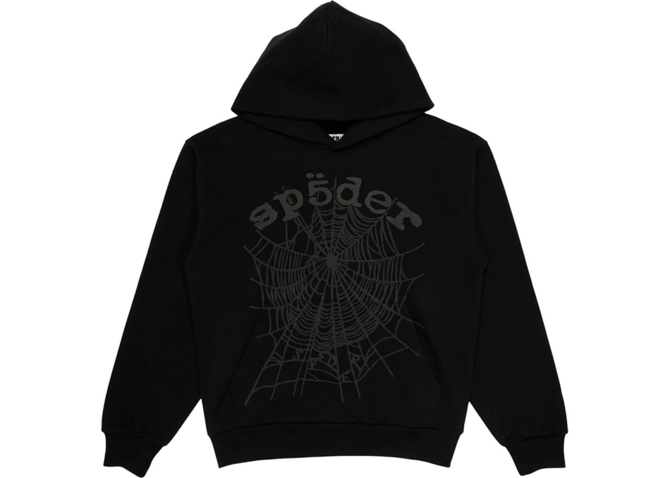 Sp5der Phantom Web Hoodie Black