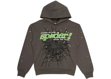 Sp5der Punk V2 Hoodie Slate Grey