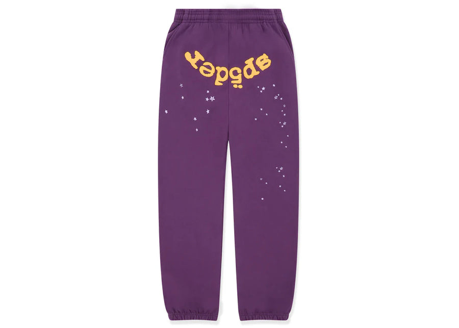 Pantalon de survêtement Sp5der Star OG Web V2 violet