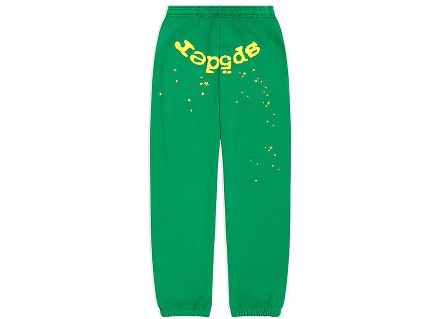 Pantalon de survêtement Sp5der Star OG Web V2 Slime Green