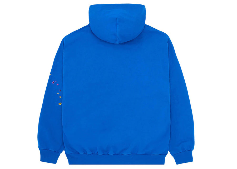 Sweat à capuche bleu Sp5der TC
