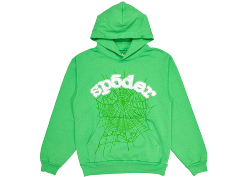 Sp5der Web Hoodie Slime Green