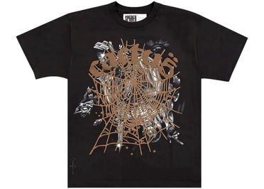 Sp5der x Travis Scott Cactus Jack Airbrush T-shirt Black