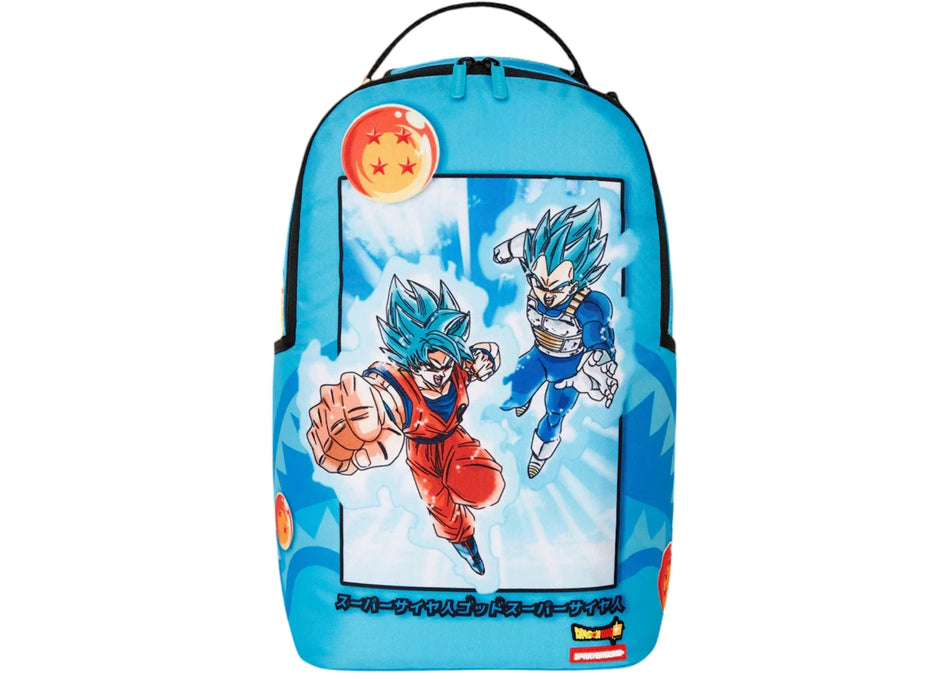 Sprayground Dragon Ball Z Super Saiyan Blue Goku And Vegeta Backpack Multicolor