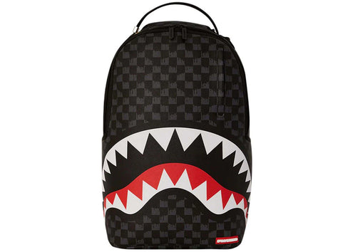 Sprayground Drip Check Shark Backpack Black