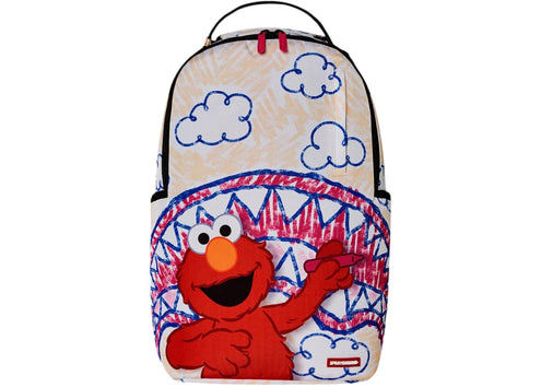 Sprayground Elmo'S World Shark Sketch Backpack Multicolor