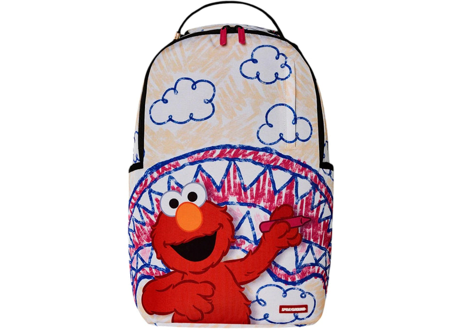 Sprayground Elmo'S World Shark Sketch Backpack Multicolor