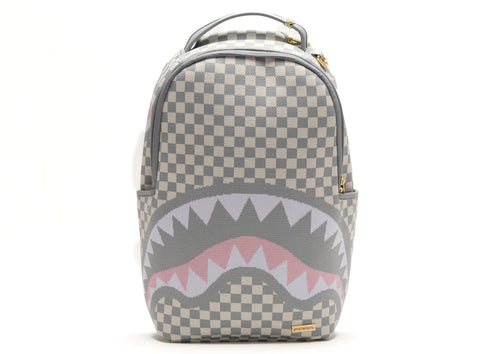 Sprayground Knit Sharks In Paris In Cream DLX Backpack Multicolor