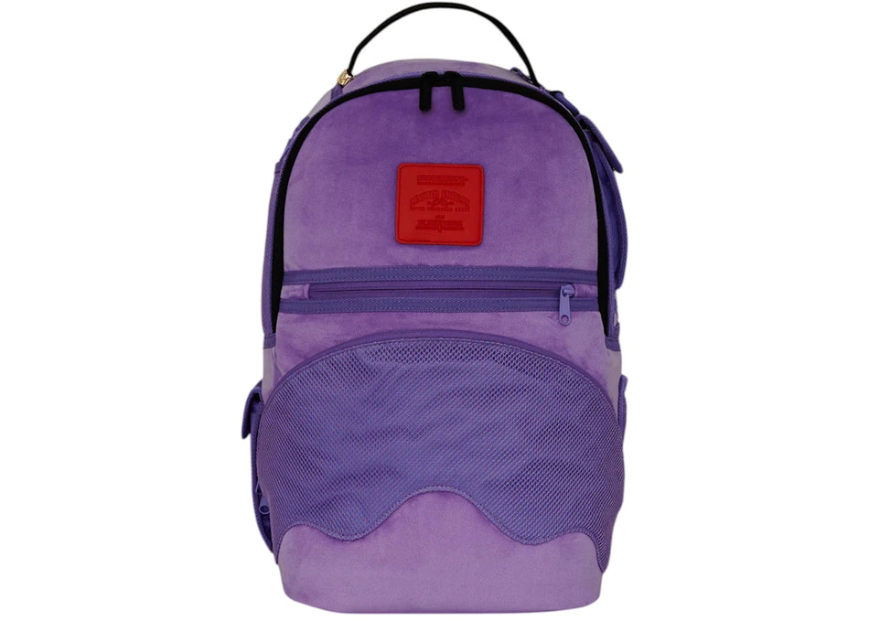 Sprayground Nooo Way!!! A Reversible Backpack Purple Velour To Og Sharks In Paris Backpack Multicolor